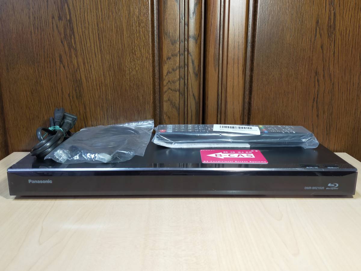 Panasonic DMR-BRZ1020/1TB/3番組同時録画可/B-CAS，新品リモコン
