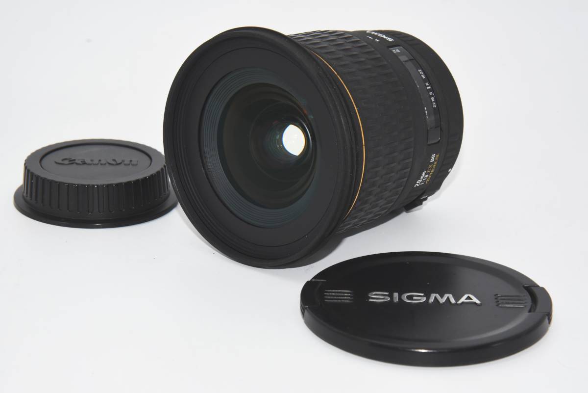 動作保証・点検済】良品☆シグマ SIGMA 20mm F1.8 EX DG キヤノン☆極
