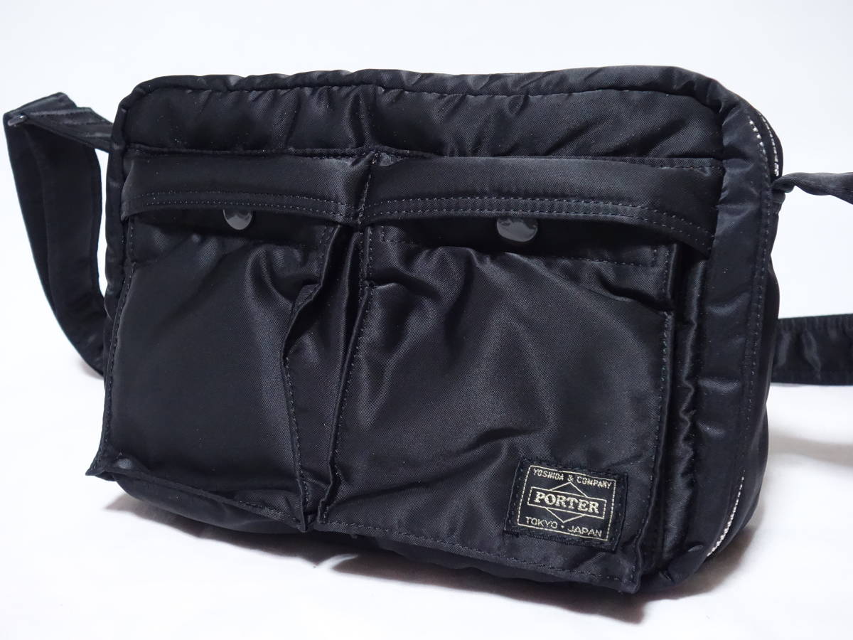良品□PORTER ポーター タンカー ショルダーバッグ 黒/ブラック - 良品 