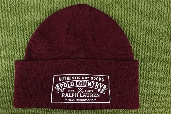 POLO by RALPH LAUREN ニット帽 マルーン ポロカントリー 並行正規新品 POLO COUNTRY ポロカントリー ラルフローレン ニット帽