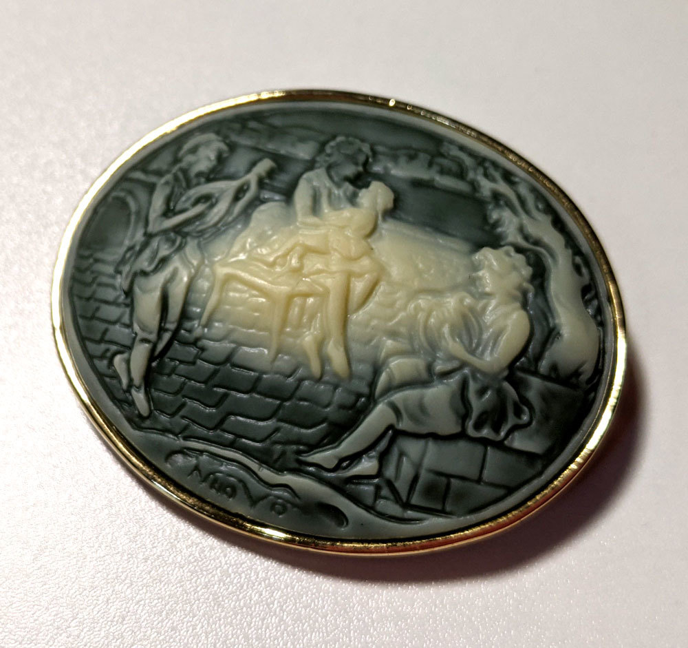 ie_909 カメオ ビンテージ 昭和レトロ アンティーク コスチューム