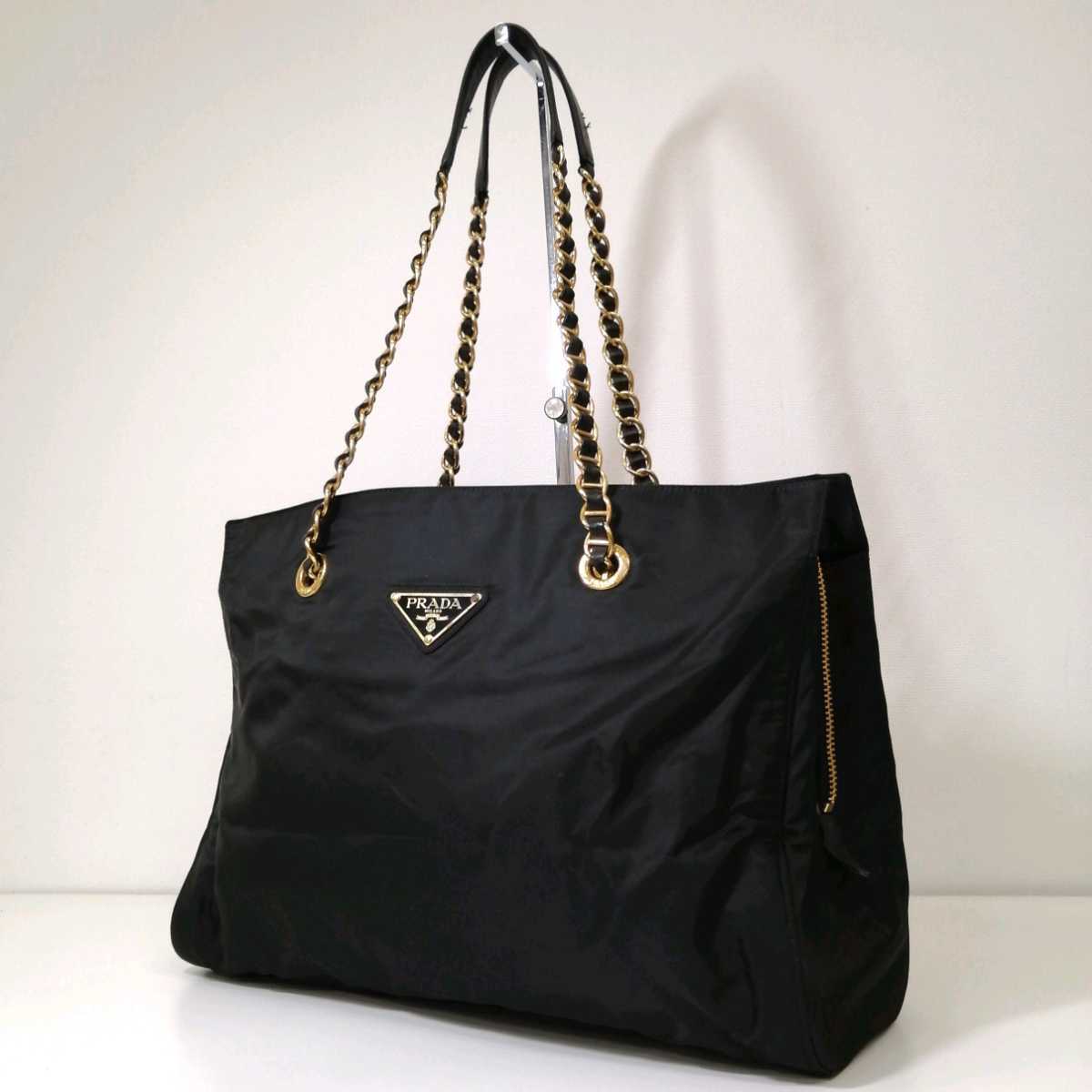 プラダ PRADA 良品 - レザー ヴィンテージ 金属 オールドプラダ メタル 