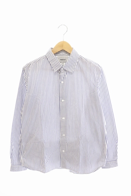 人気定番，高品質 ヤエカ YAECA 18SS COMFORT SHIRT RELAX コンフォート 長袖 シャツ ストライプ 18153 S ホワイト ブルー ブランド古着ベクトル 210428 0020(Sサイズ)｜売買されたオークション情報、yahooの商品情報をアーカ 長袖シャツ一般