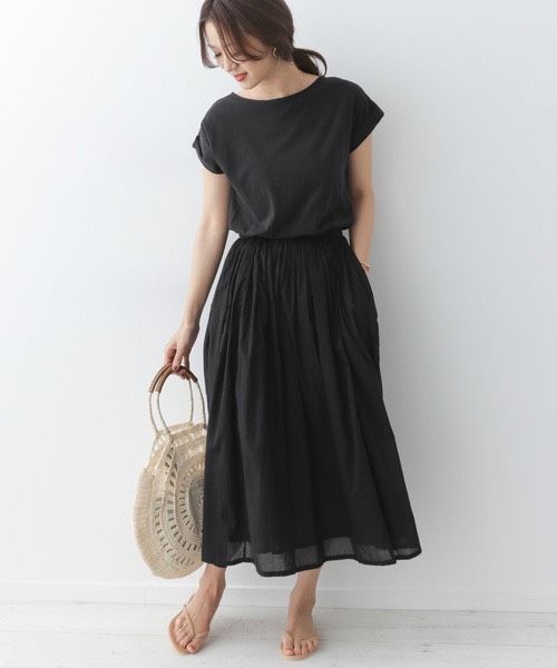 Tubk14 Urban Research Doors アーバンリサーチドアーズ コットンギャザーワンピース 半袖 フレアスカート ワンピース 売買されたオークション情報 Yahooの商品情報をアーカイブ公開 オークファン Aucfan Com