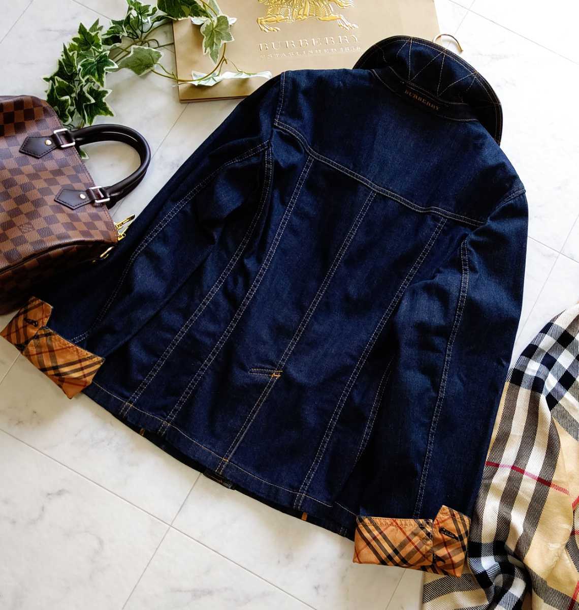 大きいサイズ ☆美品☆ BURBERRY バーバリーロンドン Gジャン デニム 
