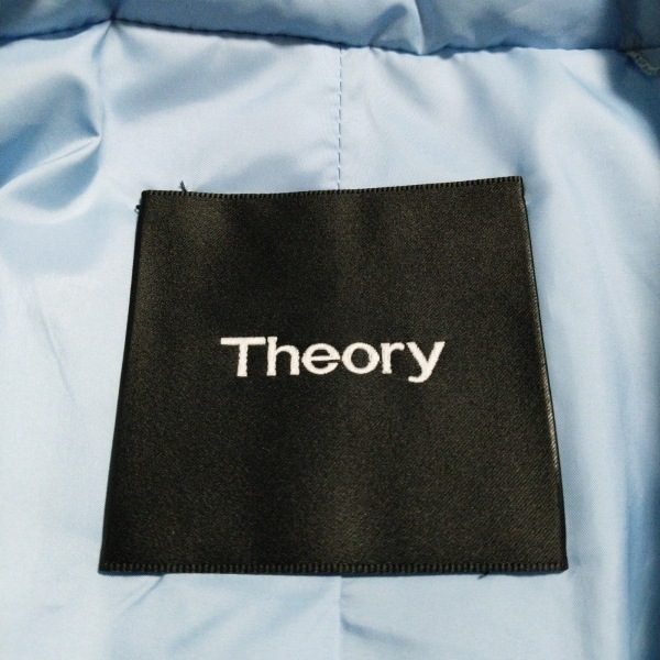 セオリー theory ダウンジャケット サイズS - ライトブルー レディース 長袖/春/秋 ジャケット セオリー theory ダウンジャケット S 美品 コート