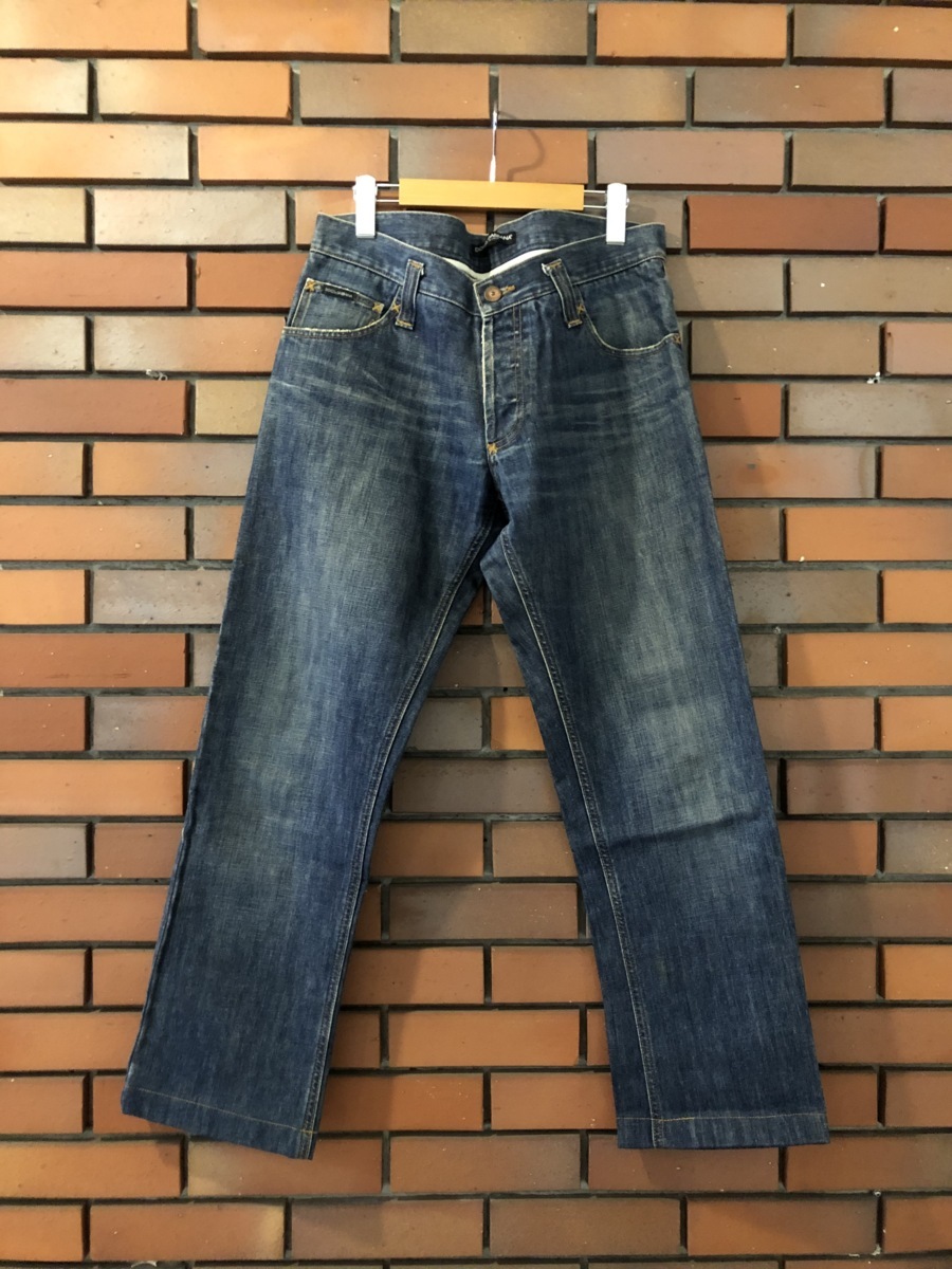 HOT，定番 超 ドルチェ&ガッバーナ DOLCE&GABBANA ストレートデニム ジーンズ メンズ size50 インディゴブルー 11RANMP0040(50)｜売買されたオークション情報、yahooの商品情報をアーカイブ公開 - オークフ 男性用