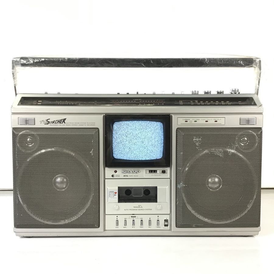 SHARP/シャープ 白黒テレビ付きラジカセ 5P-R3U 昭和レトロ Yahoo
