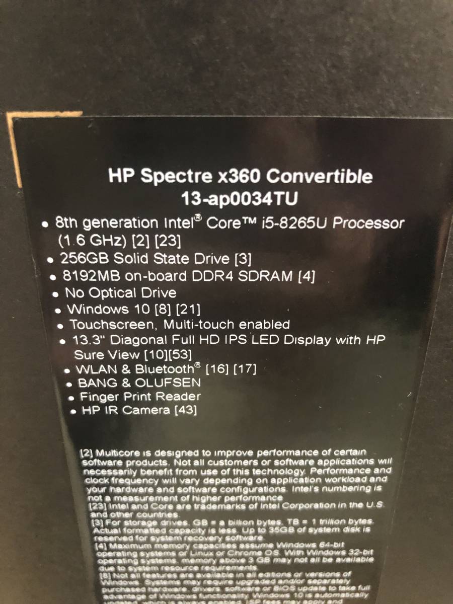 hp spectre x360 ジャンク 画面右4分の一 x360 Spectre HP 14」は”右