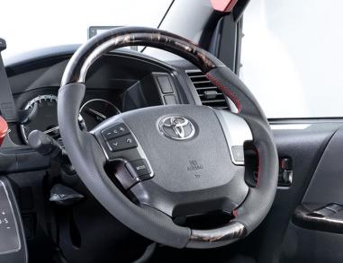 安い，高品質ハイエース レジアスエース 200系 4型 5型 6型 ガングリップ ステアリング マホガニー調黒木目 CRS ESSEX エセックス シーアールエス(ステアリング、ハンドル本体)｜売買されたオークション情報 トヨタ用