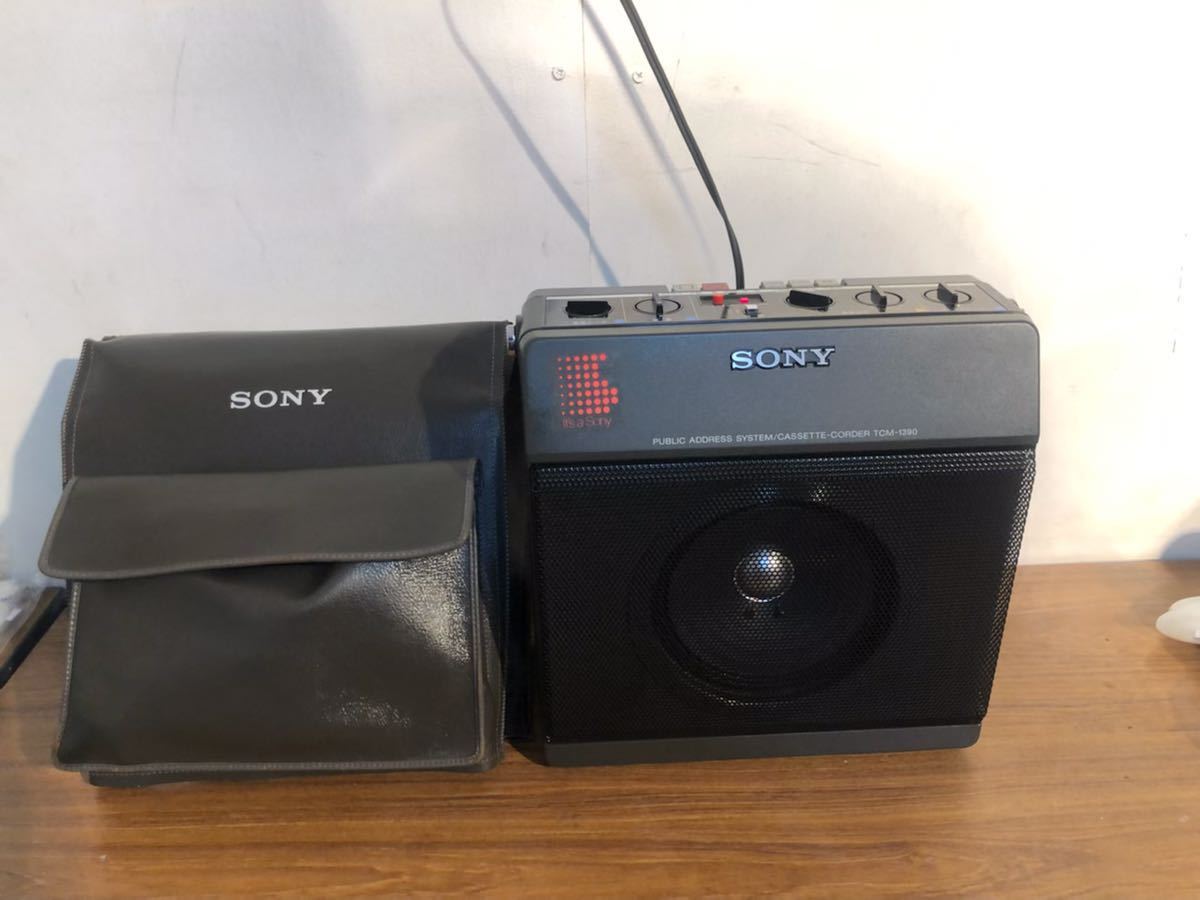 SONY ソニー 拡声テレコ マイク付 TCM-1390 テープレコーダー
