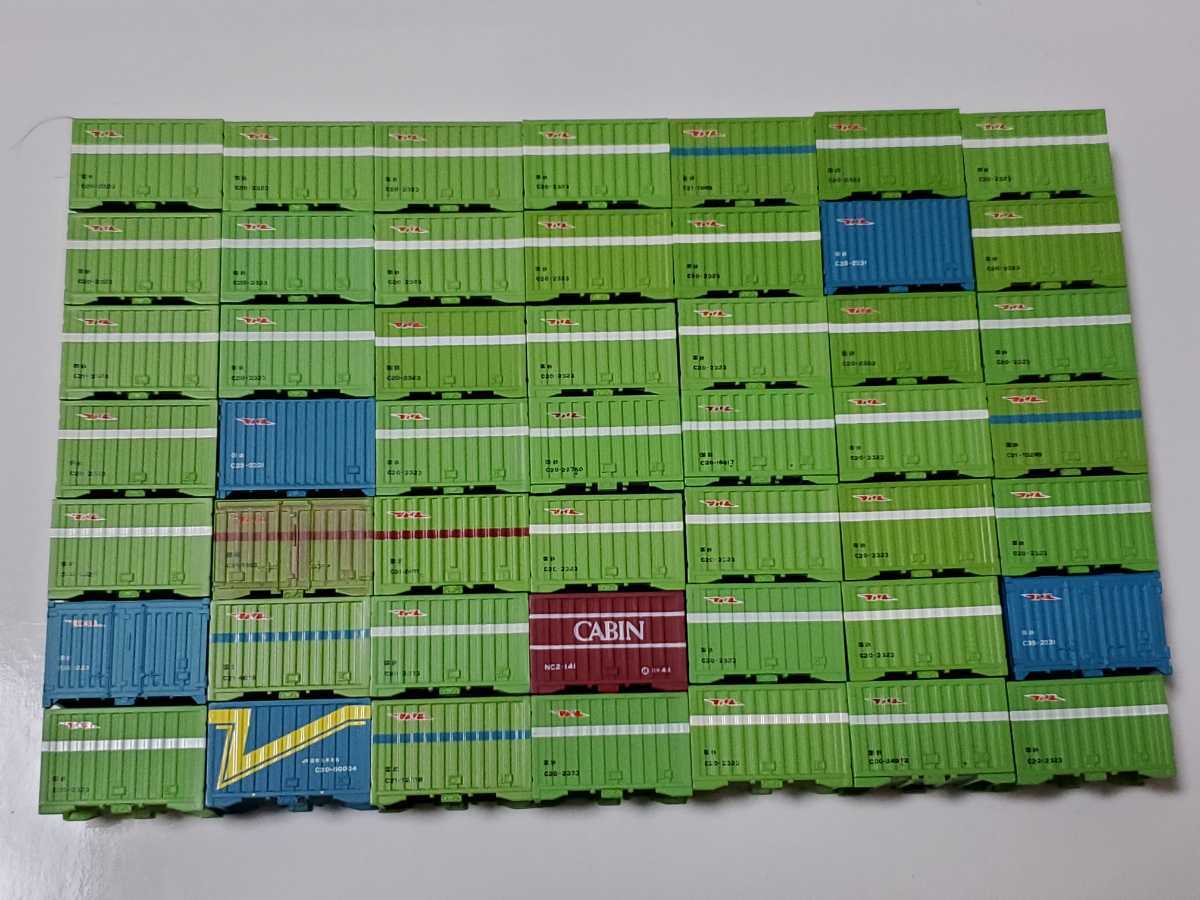 TOMIX、KATO 国鉄コンテナ(一部私有あり) 49個セット ジャンク品 TOMIX