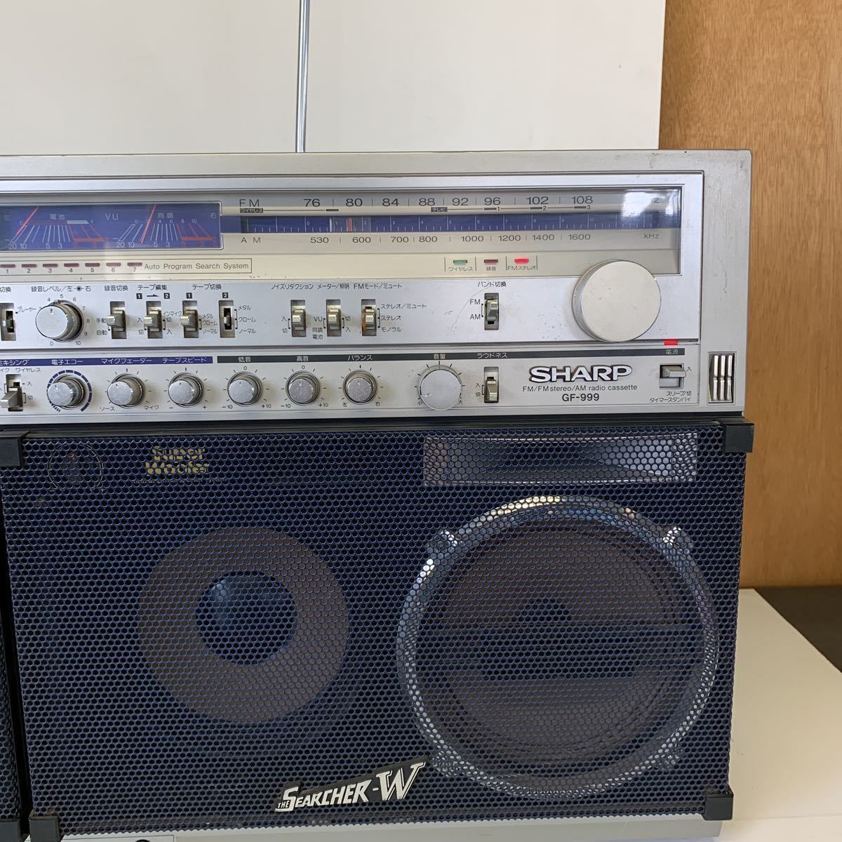 シャープ ラジカセ SHARP SEARCHER-W SEARCHER-WF GF-757 APPS-WF 昭和