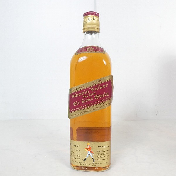 BE059s□未開栓 古酒 ウイスキー 5本セット ジョニーウォーカー レッド