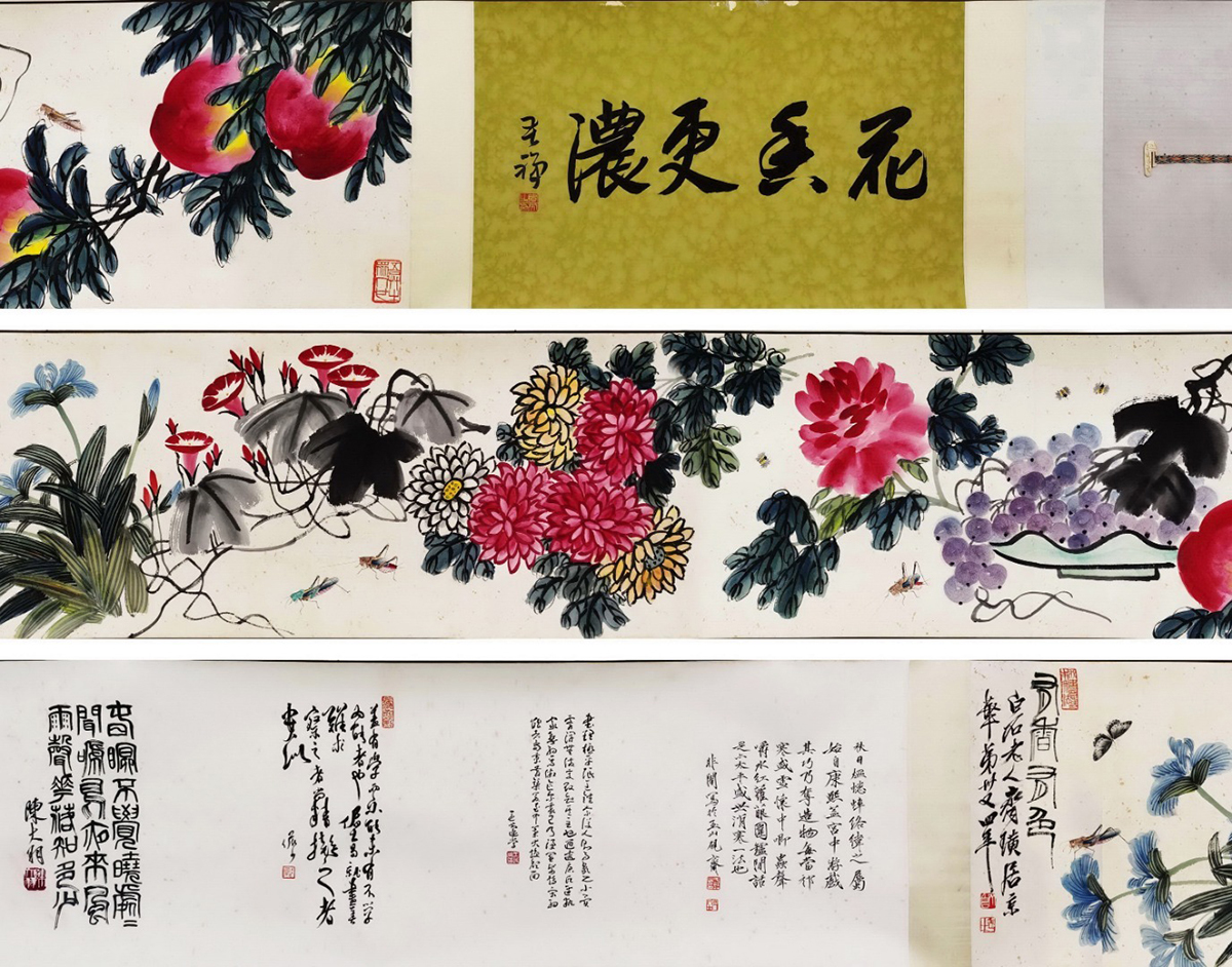 紫雲作 龍雲聖観音図 絹本彩色画 自題共箱 タトウ箱 肉筆画 紫雲作 龍雲聖観音図 絹本彩色画 自題共箱 タトウ箱 肉筆画