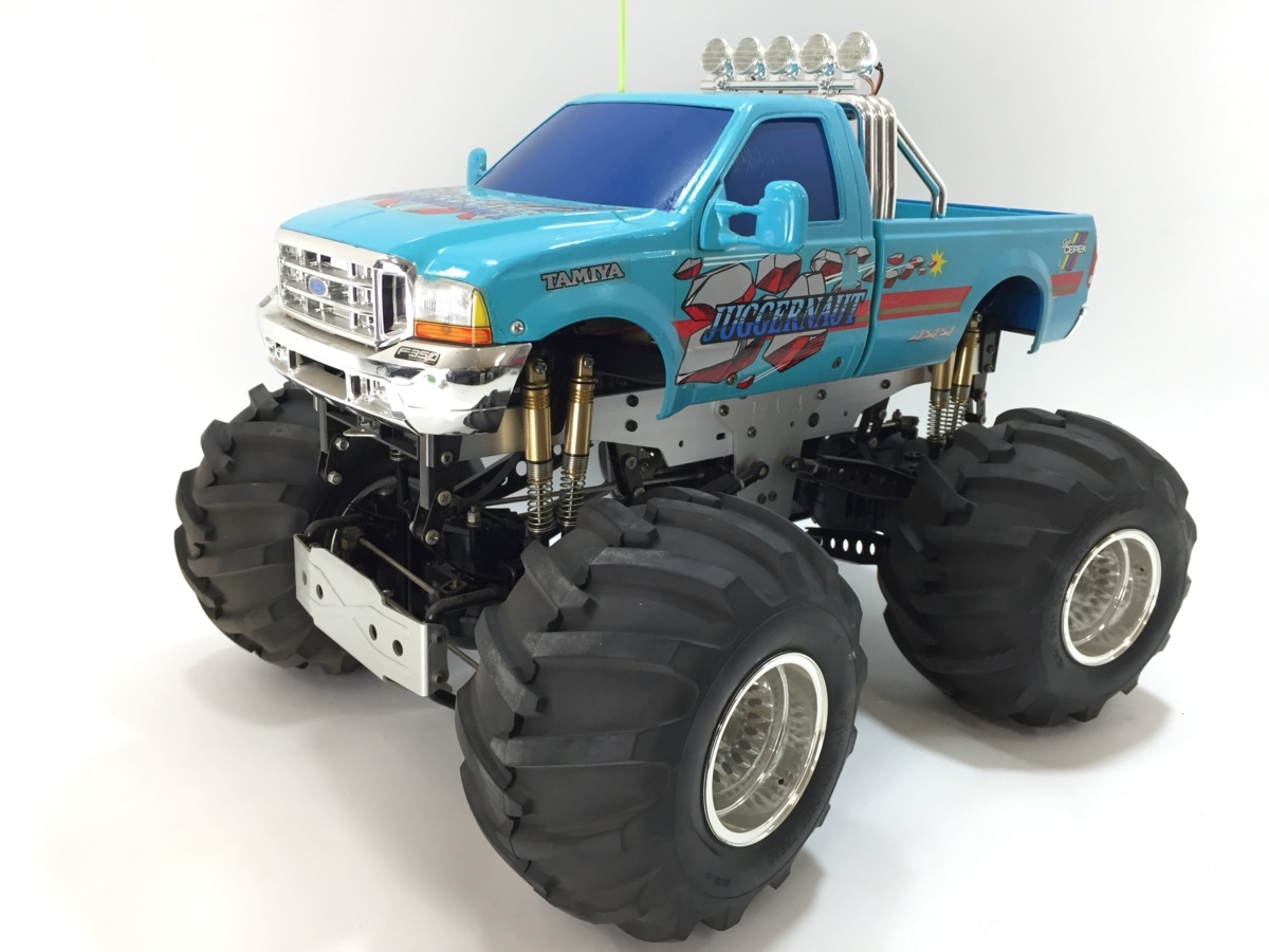 タミヤ TAMIYA JUGGERNAUT ジャガーノート 水色 ホビーラジコン 自動車