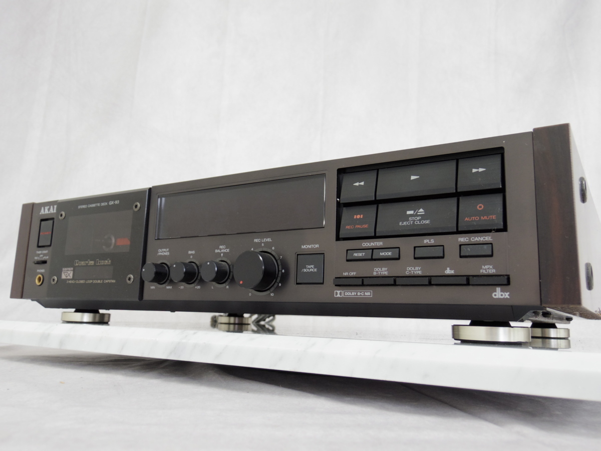 オーディオ機器 ESH018 AKAI（アカイ）製カセットデッキ「GX-93