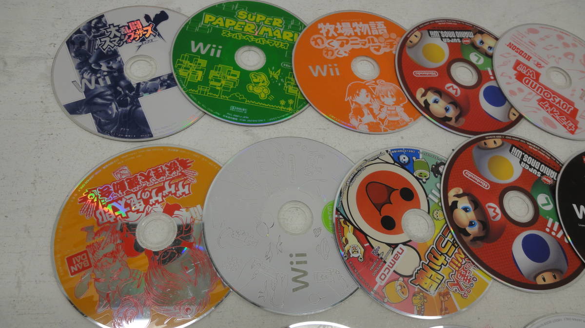 ジャンク） Wii WiiU ソフト ディスクのみまとめ 35枚セット