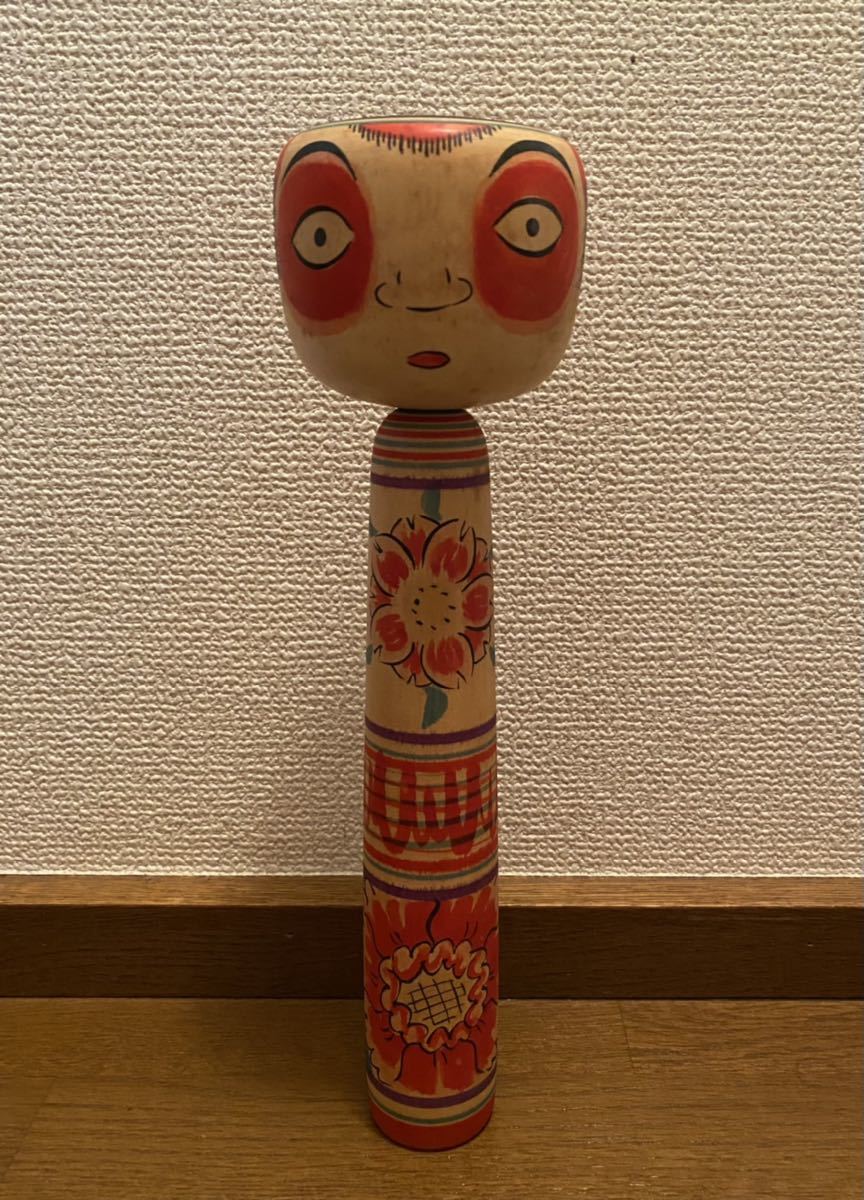 伝統こけし 土湯 中ノ沢 たこ坊主 瀬谷 幸治 30cm