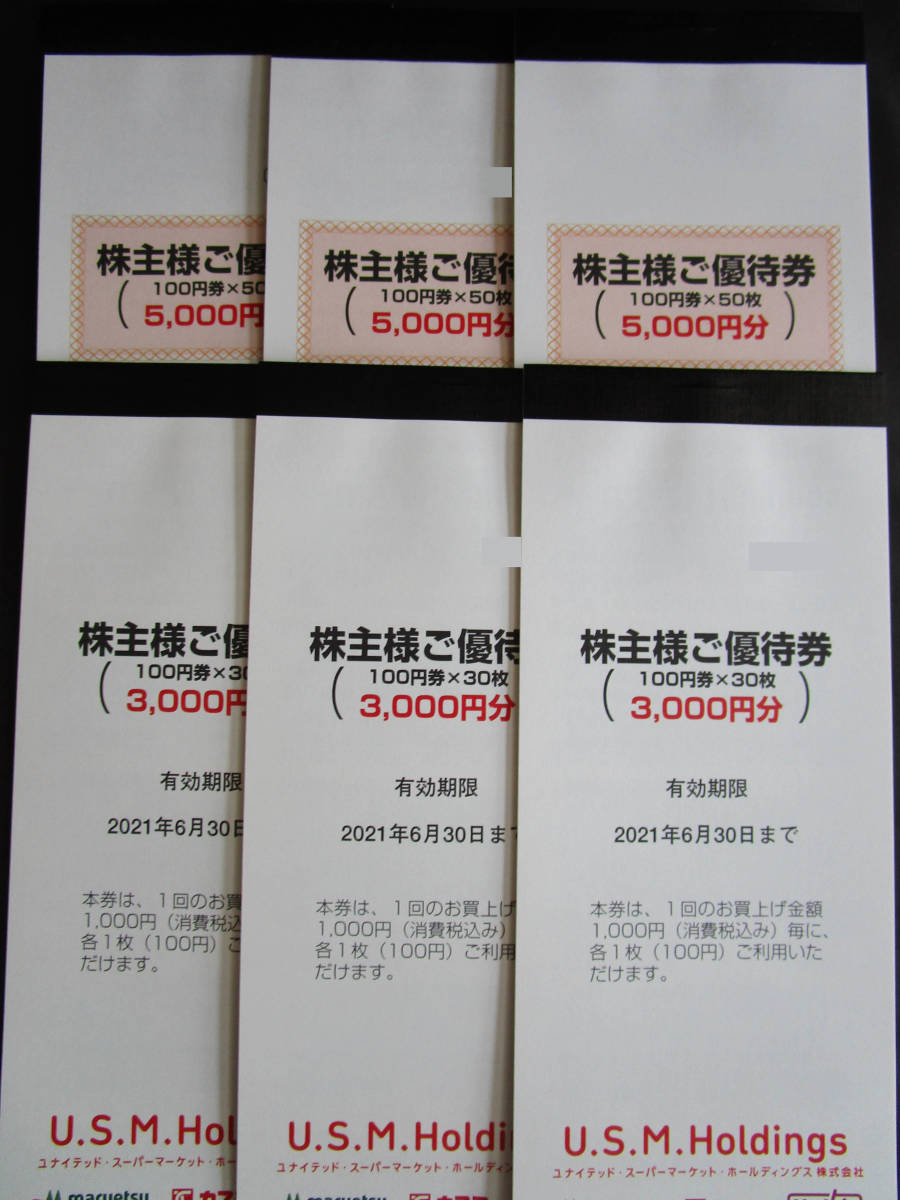 USMH マルエツ カスミ マックスバリュ関東 株主優待 24 000円分 USMH マルエツ カスミ マックスバリュ関東 株主優待 24 000円分