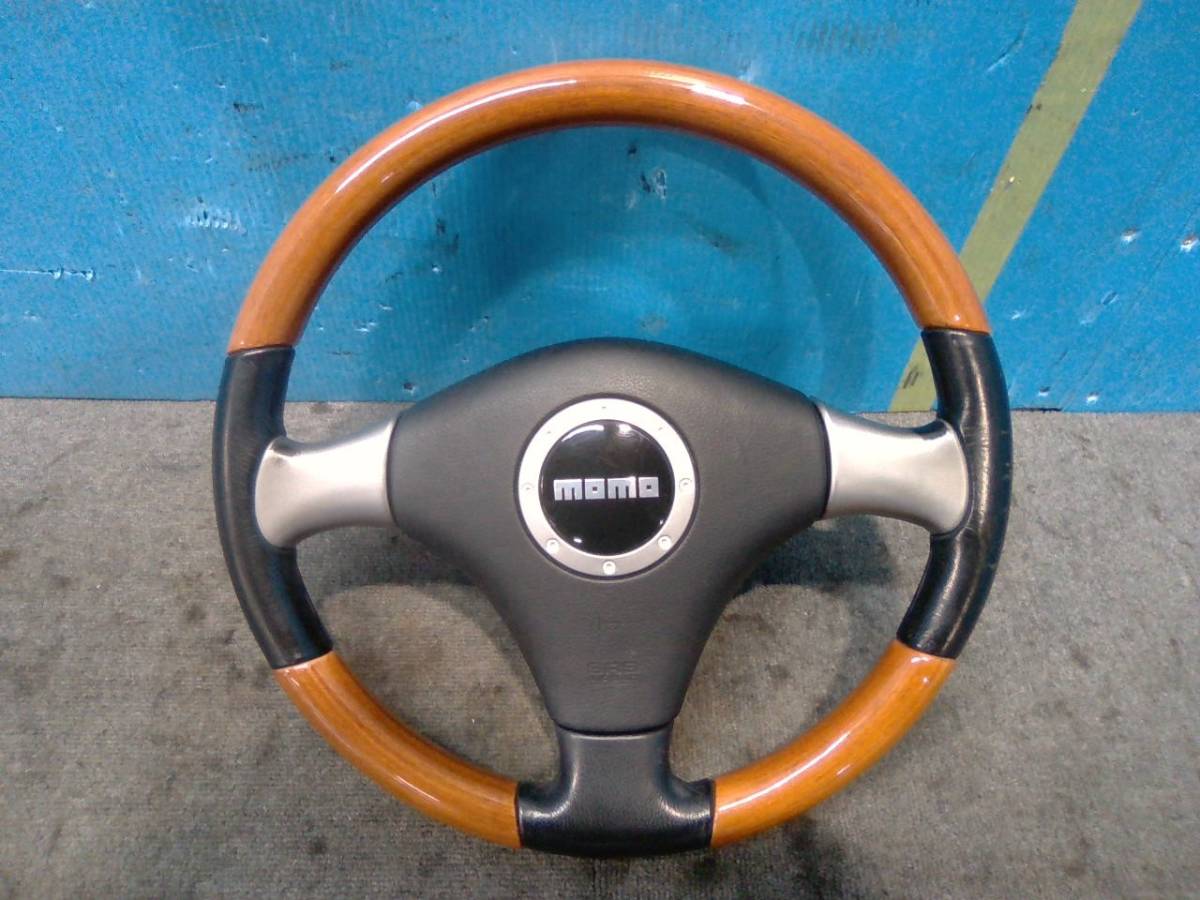 エッセ L235S ハンドル ウッドコンビ MOMO モモ ステアリング 