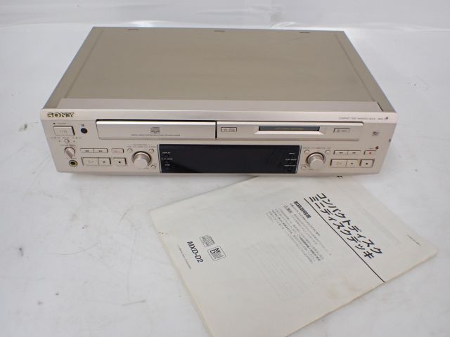 SONY CD/MDデッキ MXD-D2 ソニー 説明書付き △ 6011F-2 家電、AV