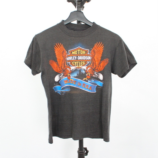 80s USA製 ビンテージ HARLEY DAVIDSON ハーレーダビッドソン Tシャツ 