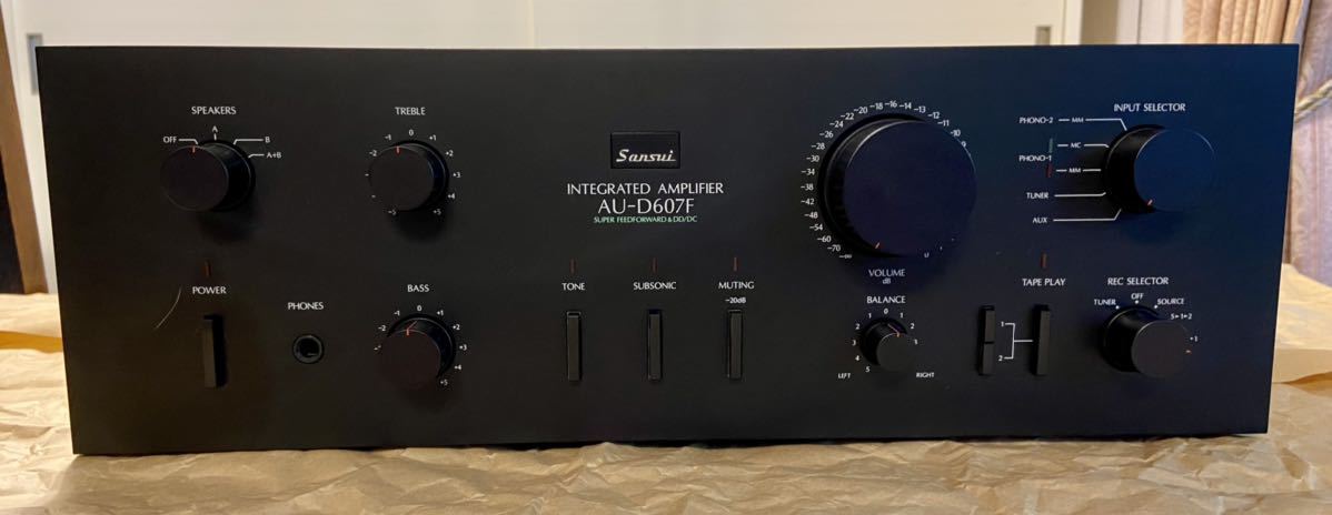 AU-D607F サンスイ プリメインアンプ Sansui⁄サンスイ シルバー動作品