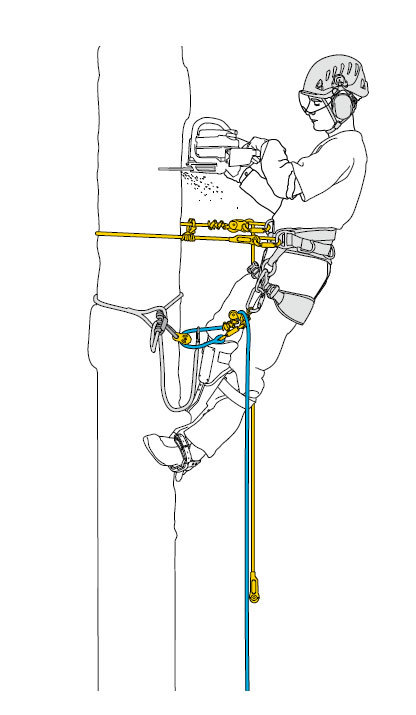 PETZL Zillon5.5m アーボリスト ポジショニング 造園 ZILLON, Adjustable work-positioning lanyard for tree care - Petzl USA