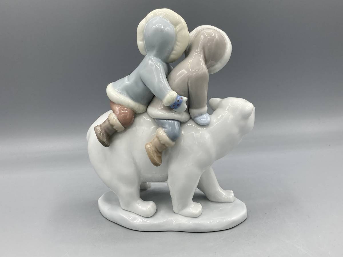 美品】 リヤドロ エスキモーライダー 北極熊 シロクマ 白くま 白熊