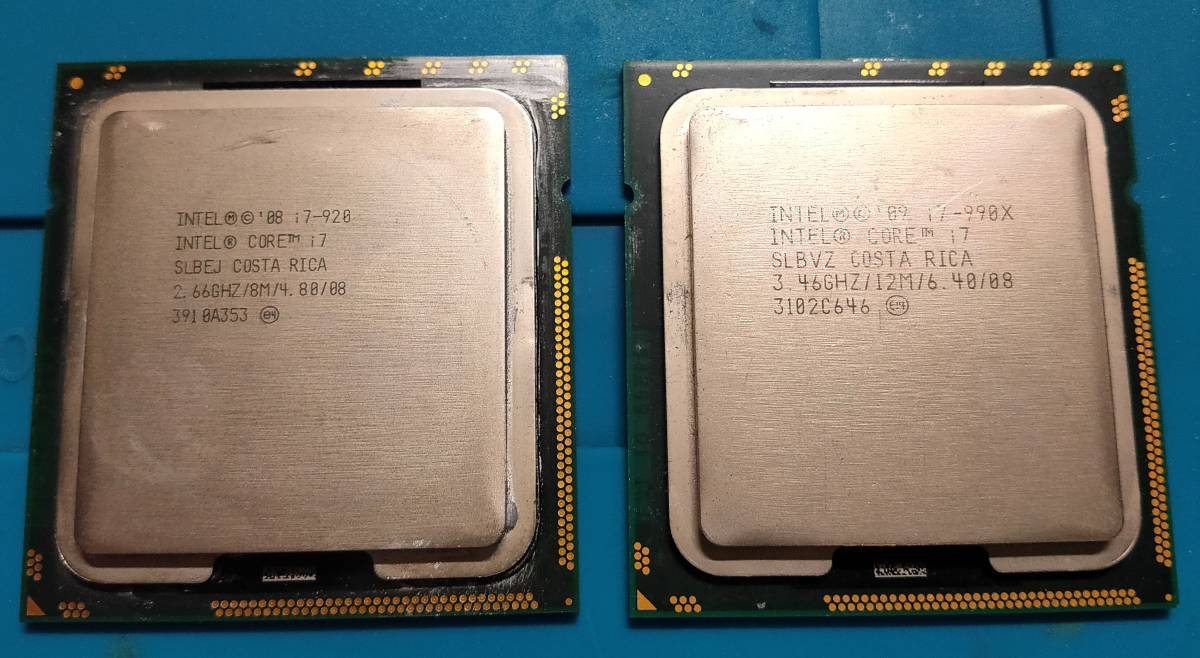 ジャンクCPU 2個セット ジャンク】CPUセット/INTEL/Core i7-990X/Core i7-920/LGA1366 Core