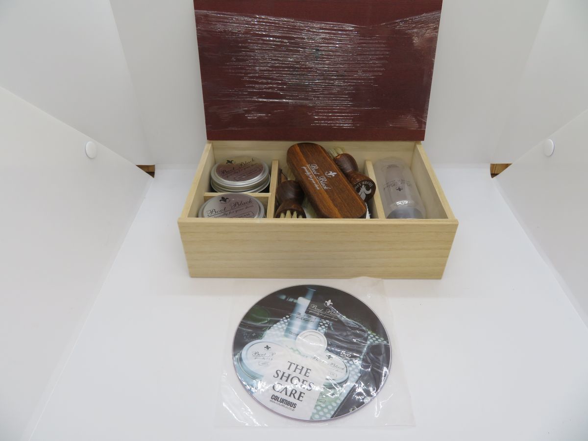 Iwb107 コロンブス シューケアセット 桐箱入り 靴磨きセット 革靴ケア ハンズ限定品 靴用品 売買されたオークション情報 Yahooの商品情報をアーカイブ公開 オークファン Aucfan Com