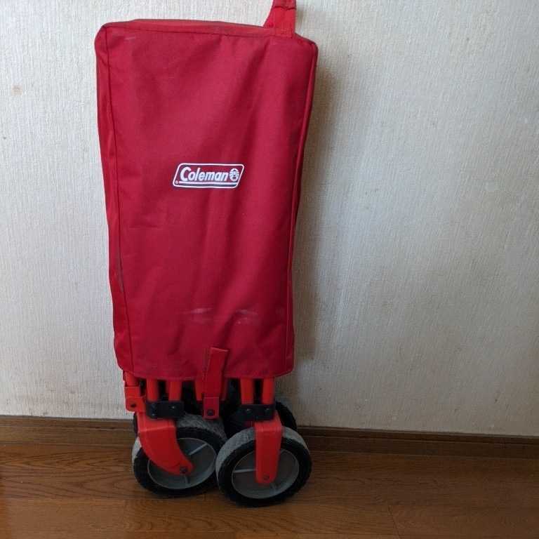 Coleman コールマンアウトドアワゴン レッド キャンプ用品