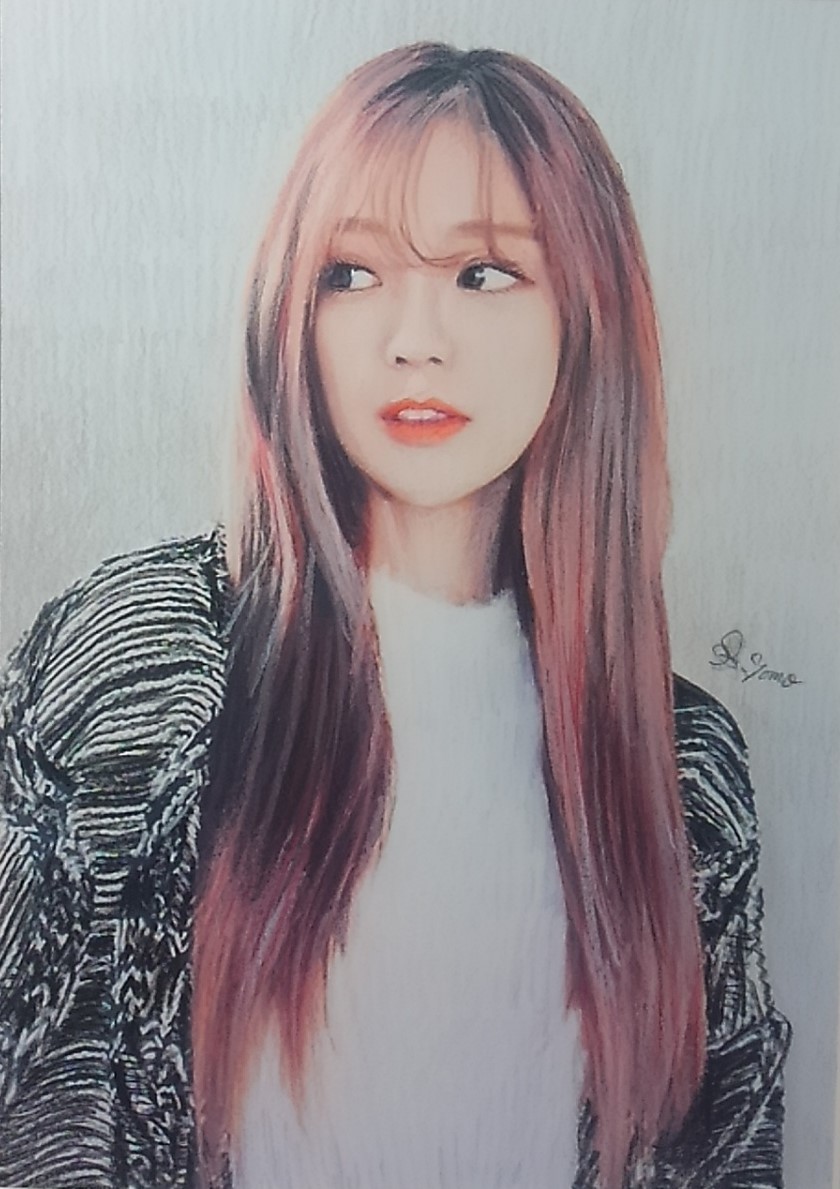 作品2167』S.Tomo氏直筆色鉛筆画 超美品 美人画 新品額装 Yahoo!
