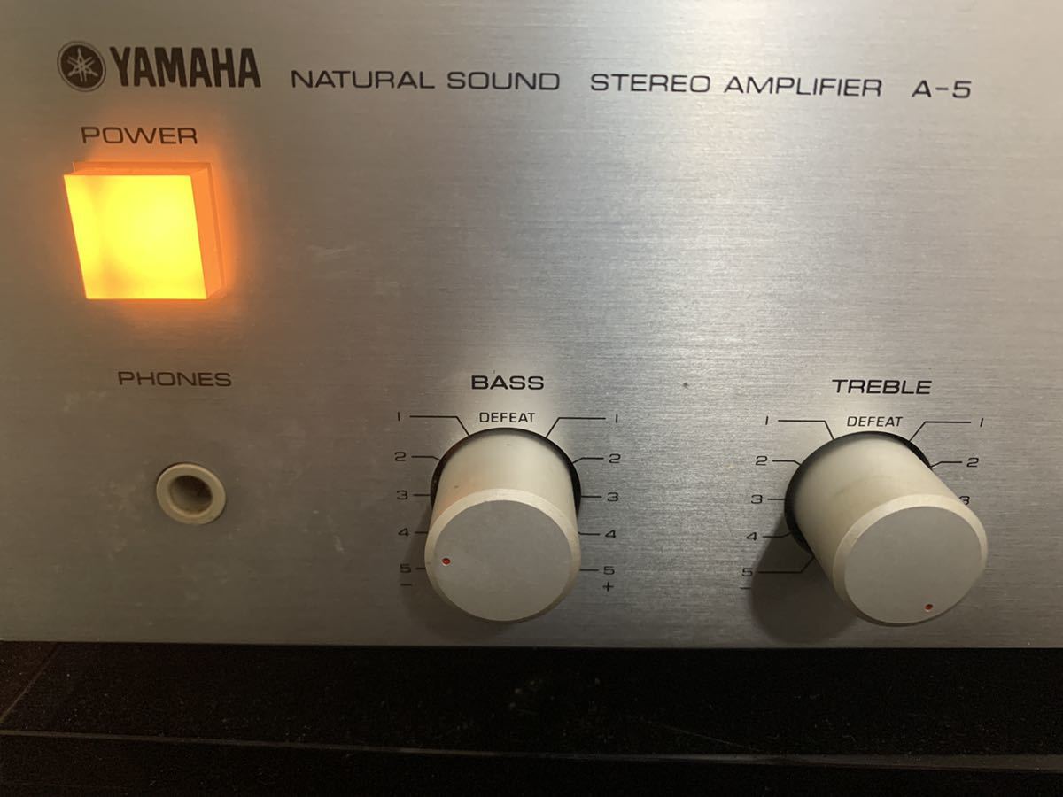 ヤマハ アンプ a-5 ジャンク YAMAHA A-5 プリメインアンプ 動作品