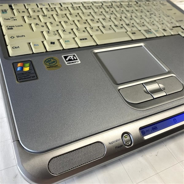 富士通 FMV-BIBLO NB15B Win98SE & WinXP デュアルブート ノート