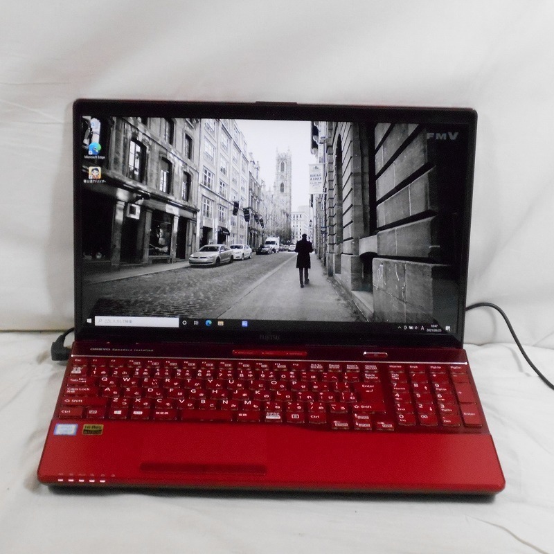 1円～ 富士通 LIFEBOOK AH53/B3/Corei7 8550U 1.8GHz/8GB/HDD1TB Blu-ray/15インチ/Win10Home【山形出荷】