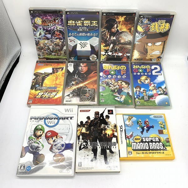 まとめて ウィー Wii 本体 Psp ファミリーコンピュータ ソフト マリオカートwii みんなのゴルフ 真 三國無双 など 池y0521 16 Pspソフト 売買されたオークション情報 Yahooの商品情報をアーカイブ公開 オークファン Aucfan Com