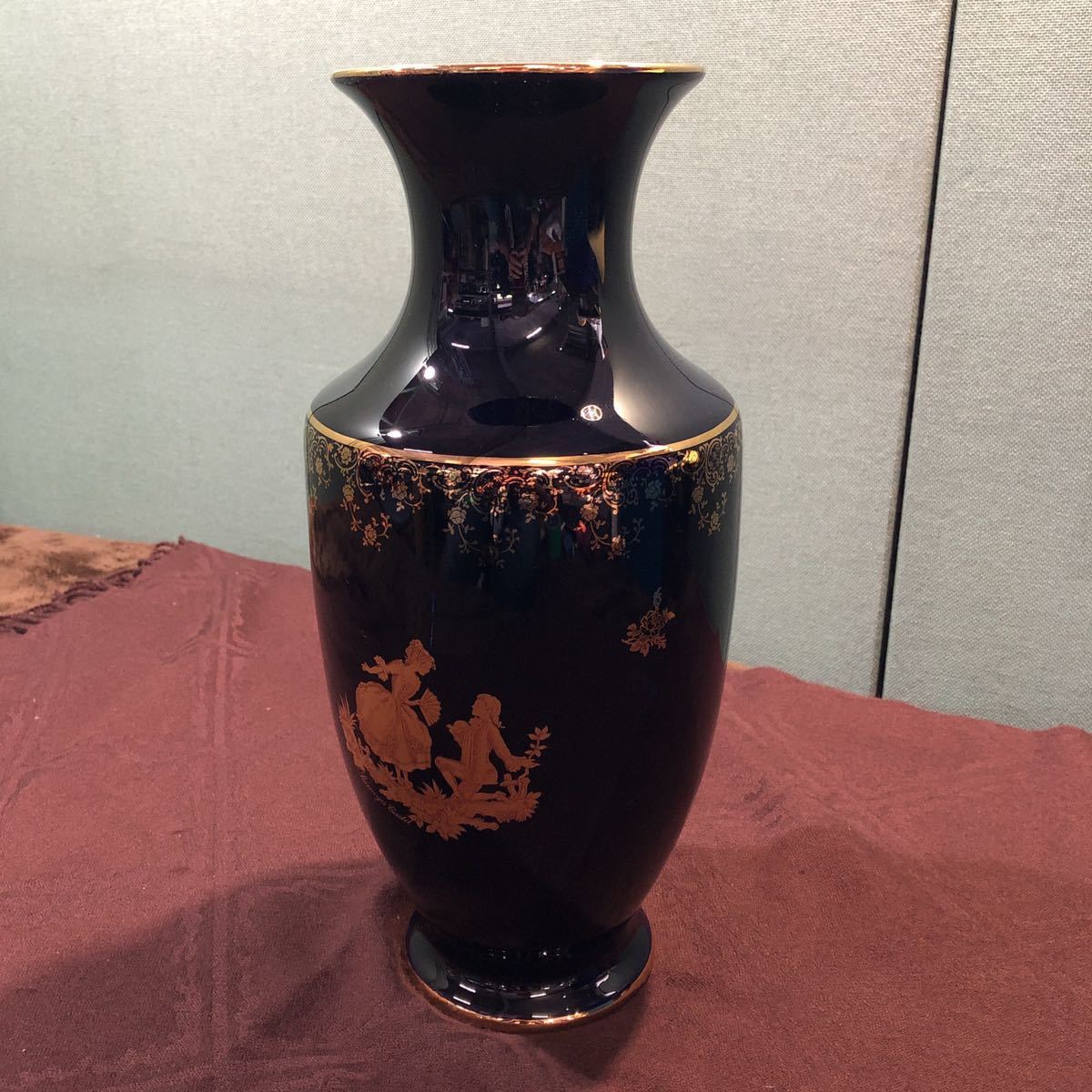 LIMOGES CASTEL リモージュ カステル 花瓶 フラワーベース 22k GOLD