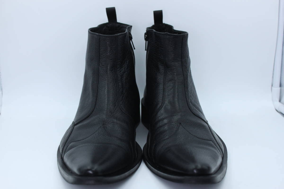 美品】ビサルノ VISARUNO メンズ レザーブーツ カラー ブラック 