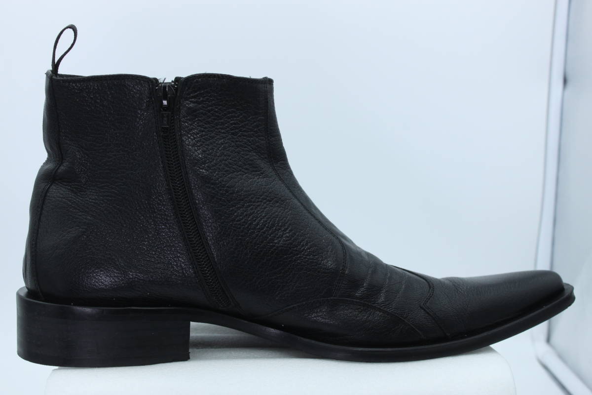 美品】ビサルノ VISARUNO メンズ レザーブーツ カラー ブラック 