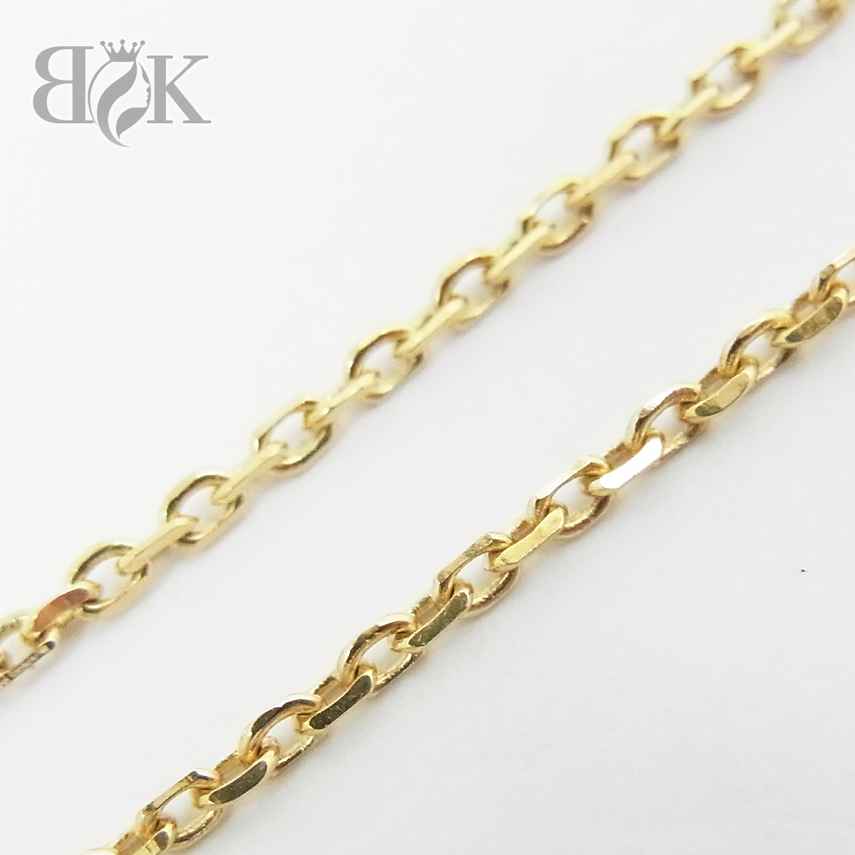 K18 アズキチェーンネックレス 4.5g 長さ：約51.5cm 幅：約1.5ｍｍ ゴールド ∞