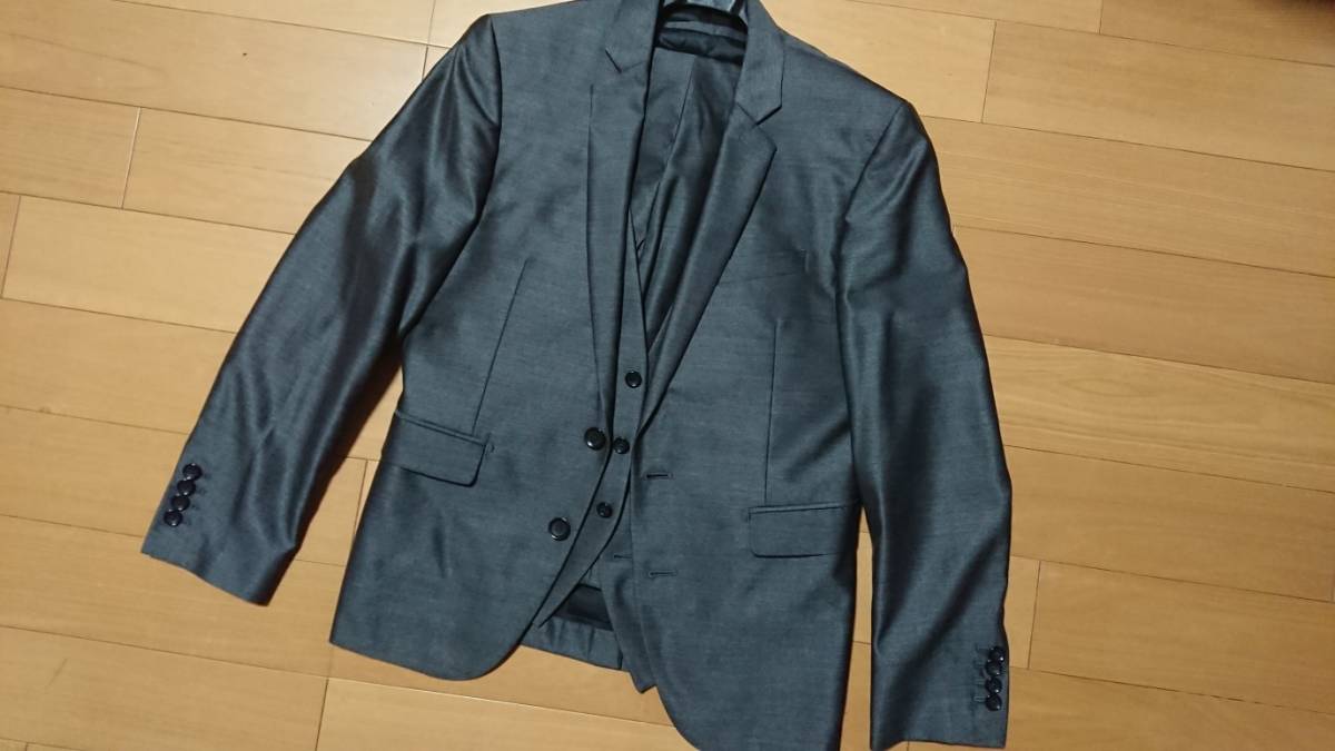 シルク混 春夏 スリーピース スーツカンパニー CERIMONIA 165cm-6Drop