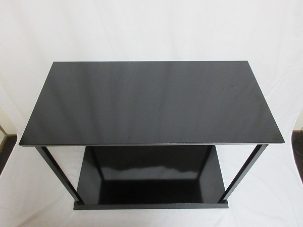 真台子 茶道具 美品 黒真塗 煎茶道具 L01910 組み立式 利休好み