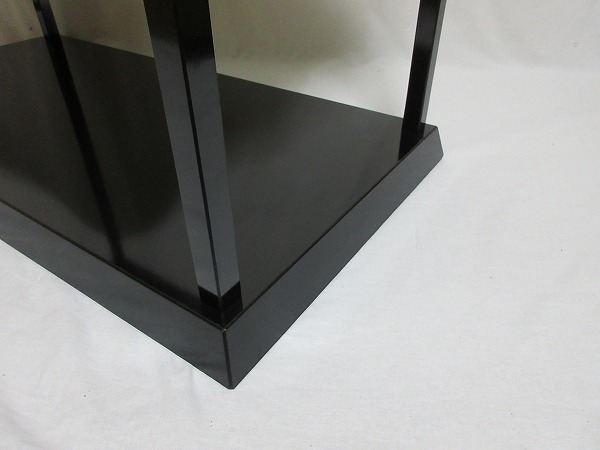 真台子 茶道具 美品 黒真塗 煎茶道具 L01910 組み立式 利休好み
