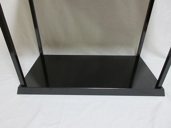 真台子 茶道具 美品 黒真塗 煎茶道具 L01910 組み立式 利休好み