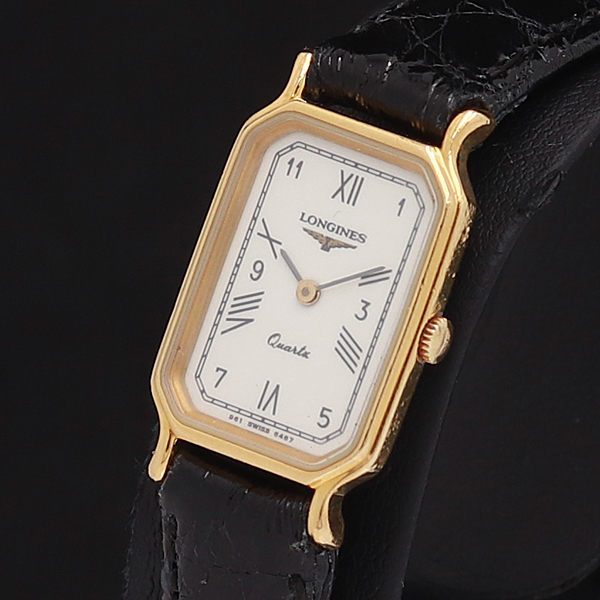 極美品・電池交換済LONGINES ロンジン 新品ベルト 純正尾錠