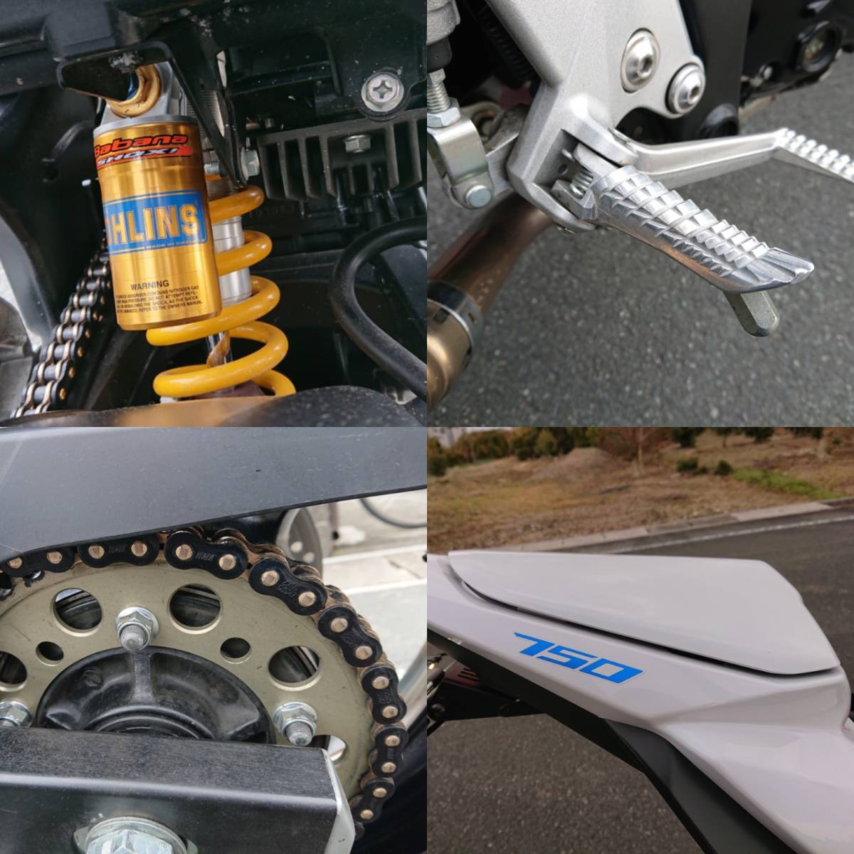 ☆再出品 SUZUKI GSR750/逆車/ブレンボ/オーリンズ/ワンオーナー/スピードリミッター無し/カスタム多数/無事故無転倒☆_7