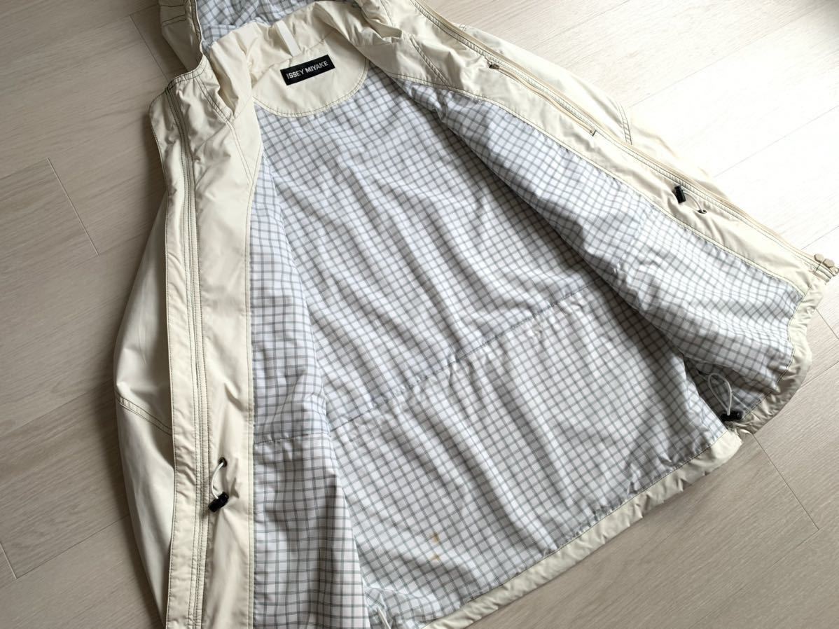 90s 00s ISSEY MIYAKE ステッチ デザイン フーデッド パラシュート