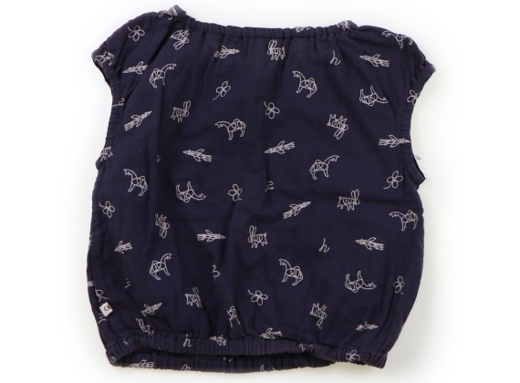 ハッカ Hakka シャツ ブラウス 110 女の子 紺 総柄 子供服 ベビー服 キッズ 110 105 114cm 売買されたオークション情報 Yahooの商品情報をアーカイブ公開 オークファン Aucfan Com